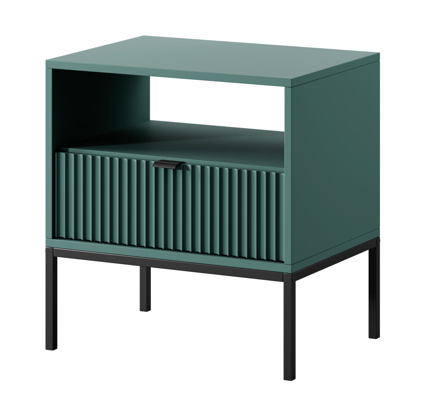 Naktsskapītis NV 54x39x56 cm olīves/melns