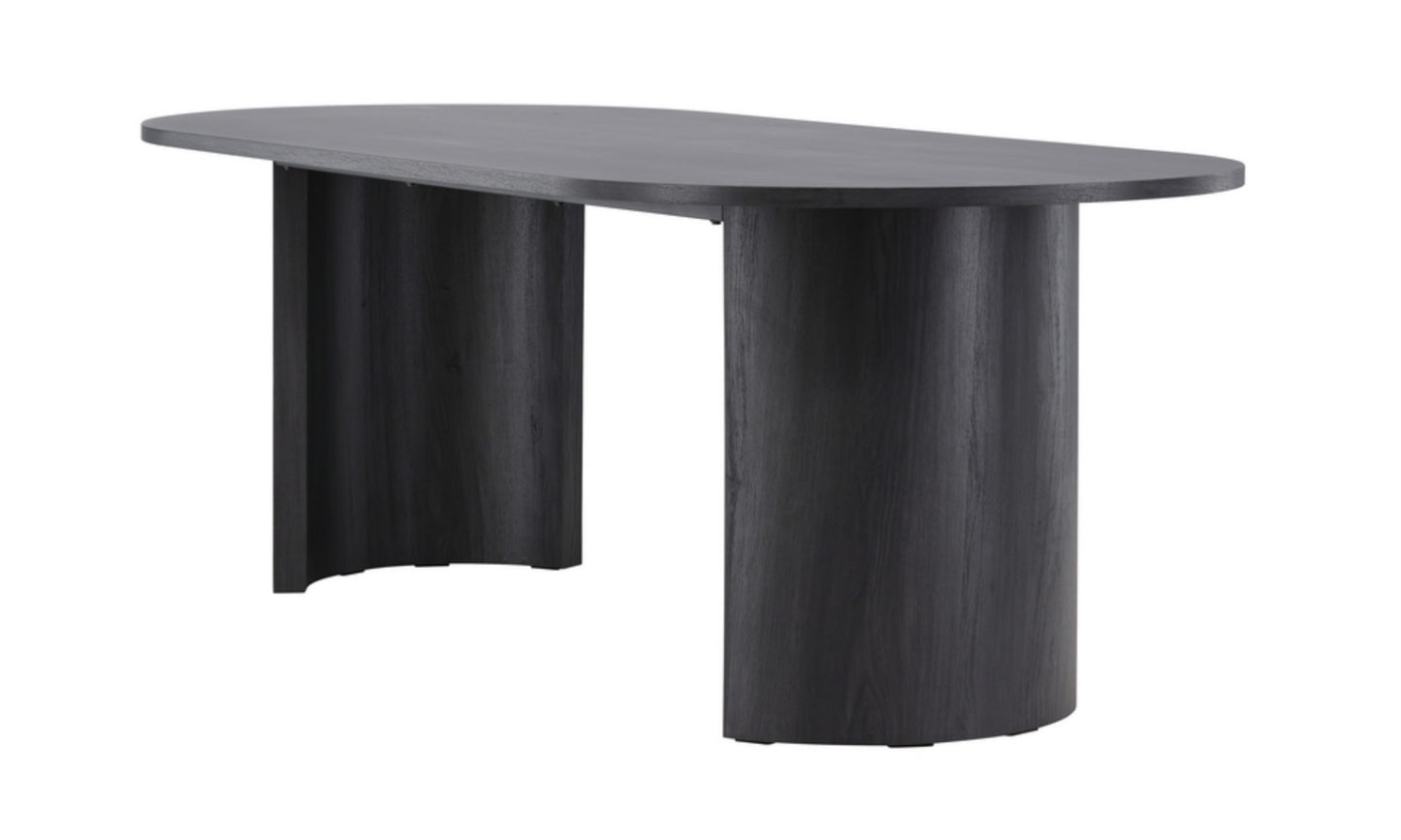 Galds Grundar 75/100/220 cm melns - N1 Home