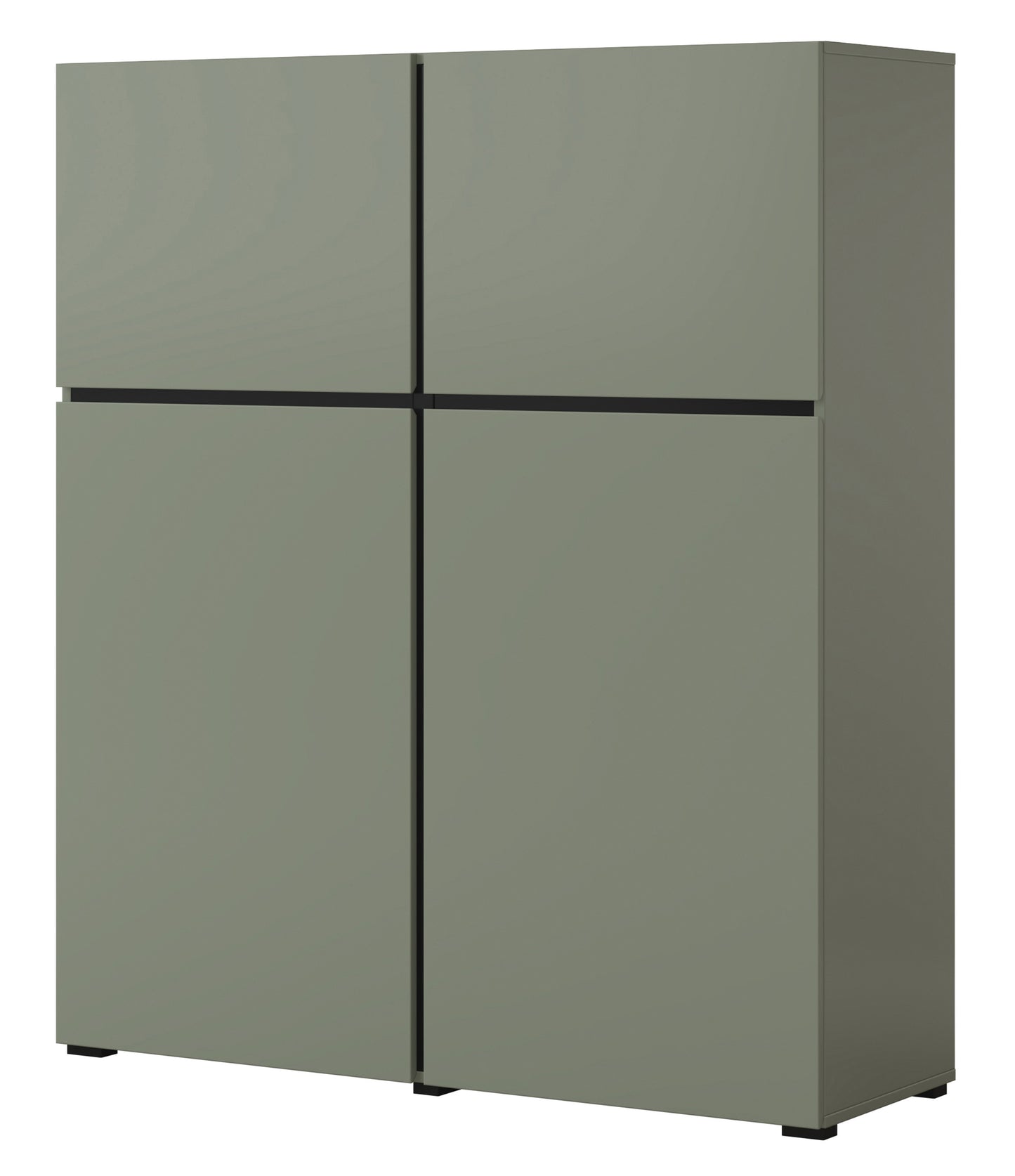 Kumode Kruzat 119/139/40 cm zaļs