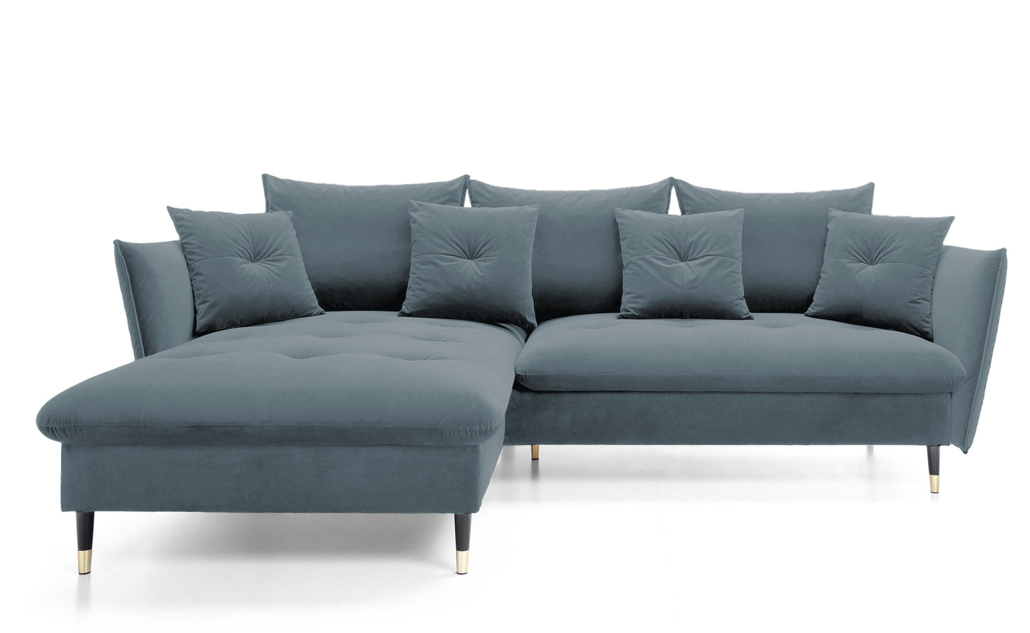 Dīvāns Bazlam 91/258/167 cm Matt Velvet 93 - N1 Home