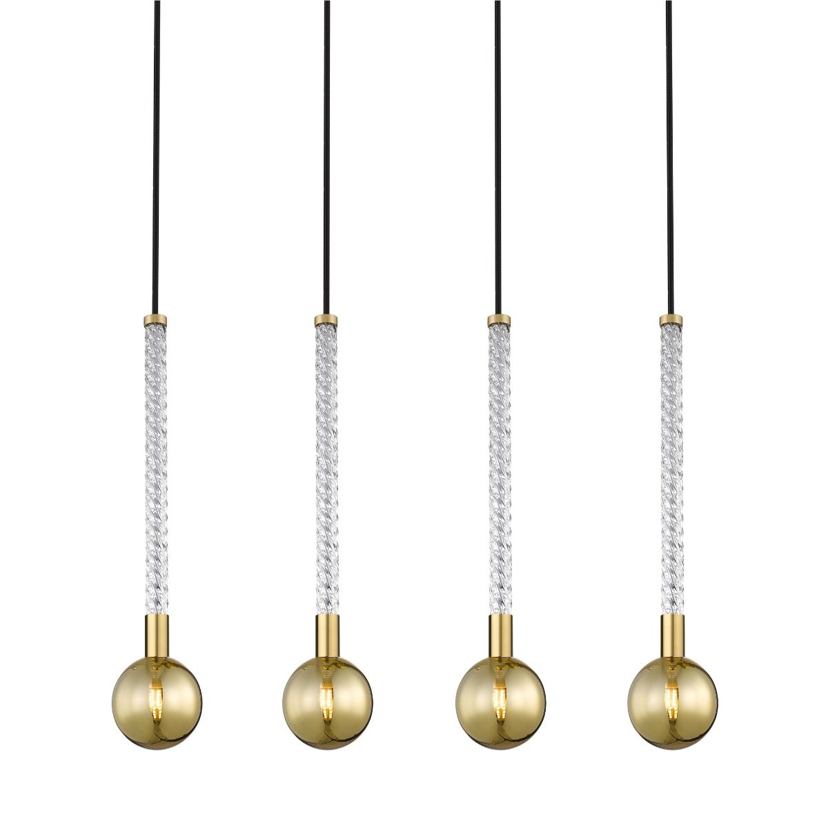 Piekaram lampa Midls 66/71/11 cm zelts