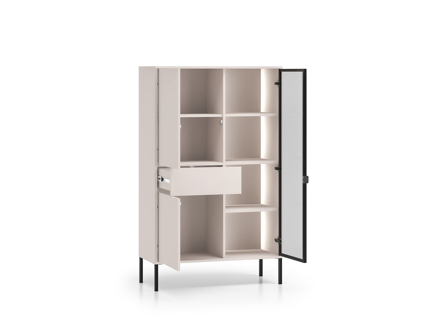 Skapis Baree 92/150/40 cm kašmirs