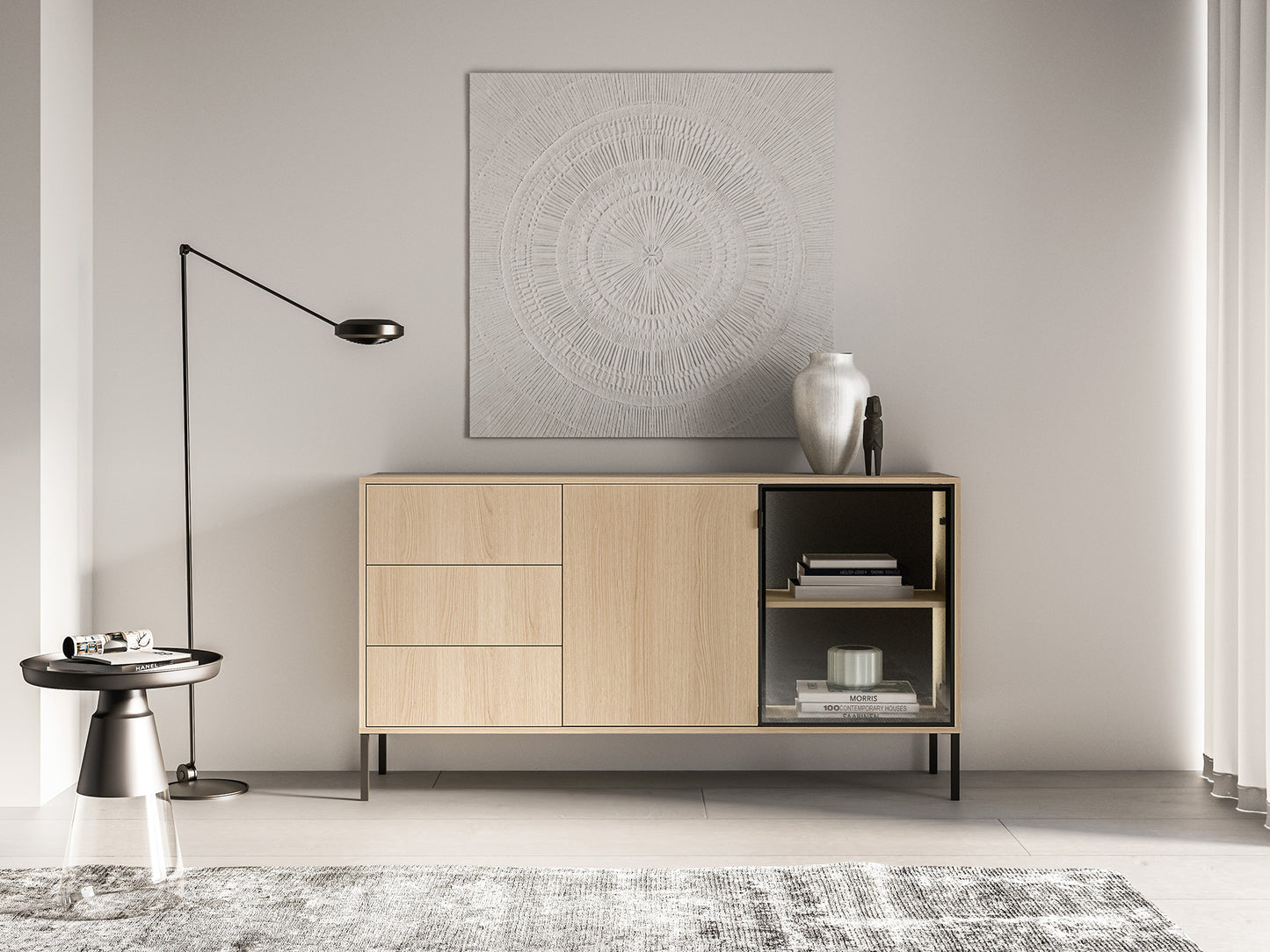 Kumode Baree 160/86/40 cm Lindberg ozols - N1 Home