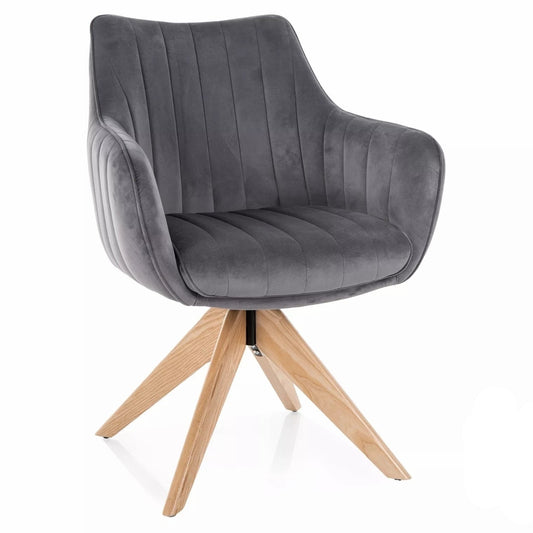 Krēsls Azali 61/86/44 cm pelēks/ozols - N1 Home