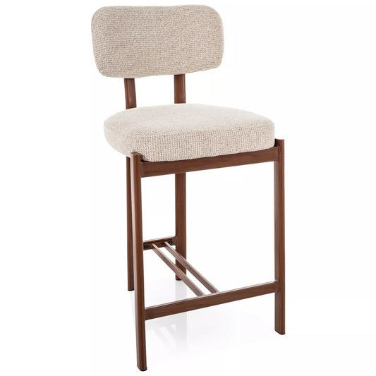 Bāra krēsls Misori 92/45/62 cm gaiši bēšs/rieksts