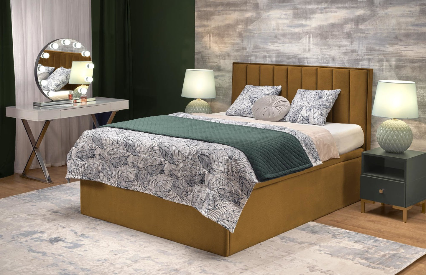 Gulta Asen 162/210/121 cm sinepju - N1 Home