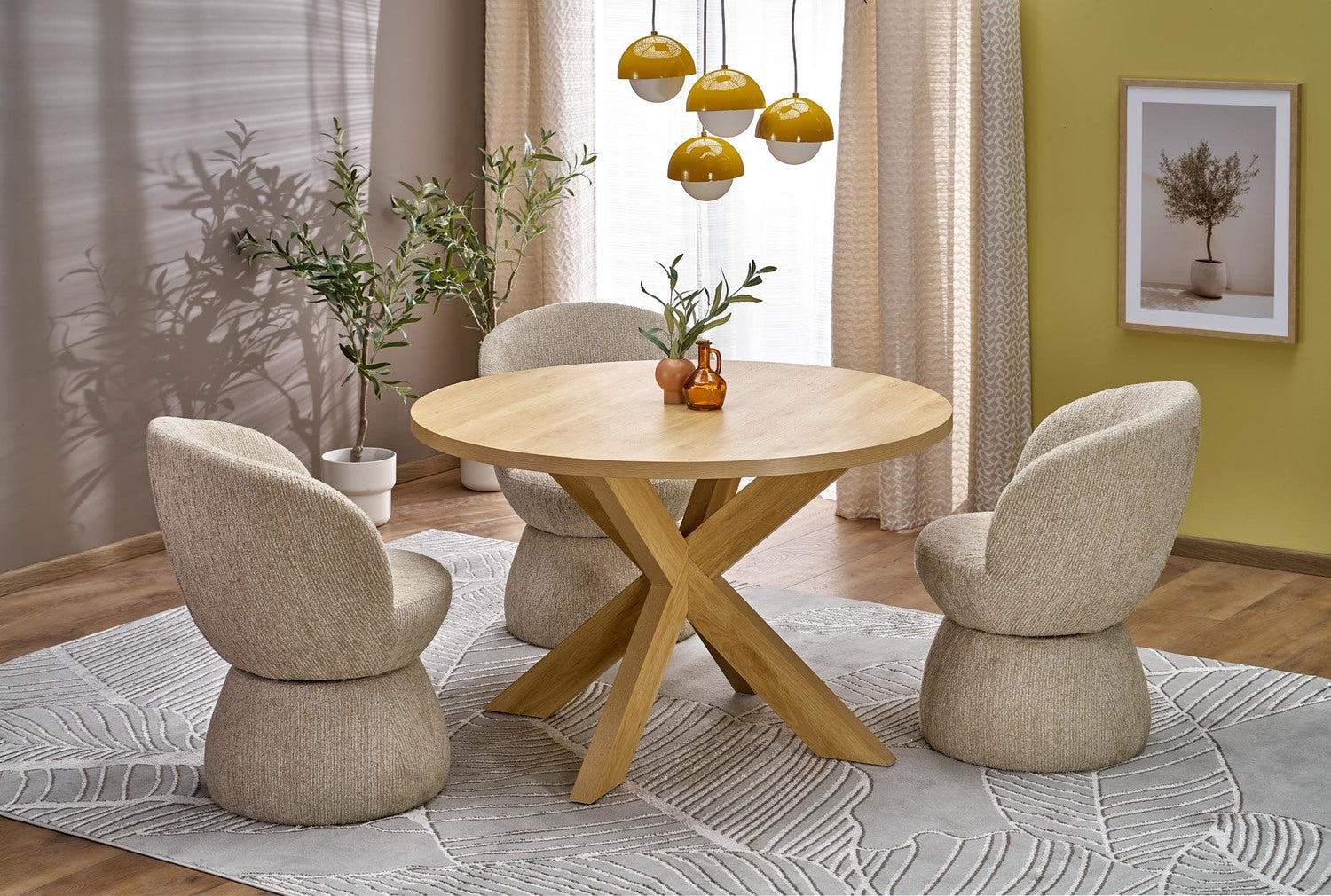 Galds Moris 120/75 cm dabīgs - N1 Home