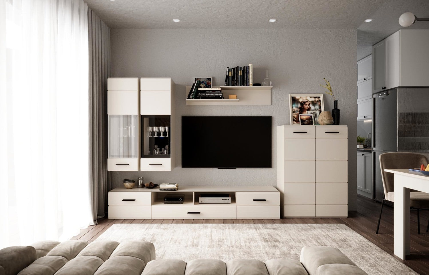 Mēbeļu komplekts Valena 280 cm kašmirs - N1 Home