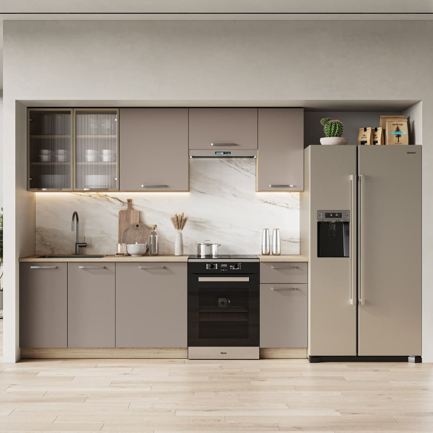 Virtuves komplekta Alika 240/72/60 cm Kremona ozols/bēšs
