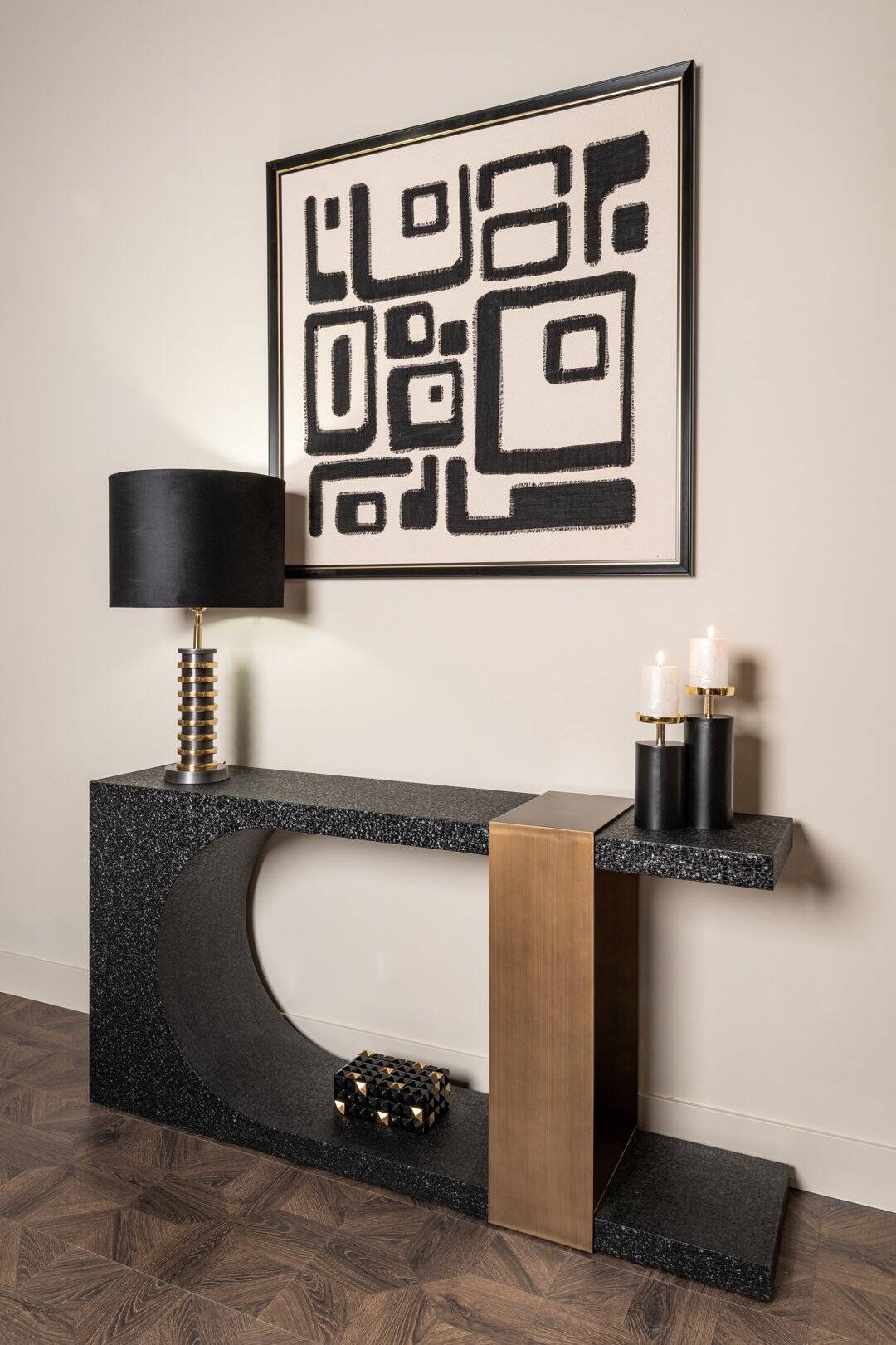 Sienas māksla Shanita Richmond Interiors 4/105/105 cm  melns/balts