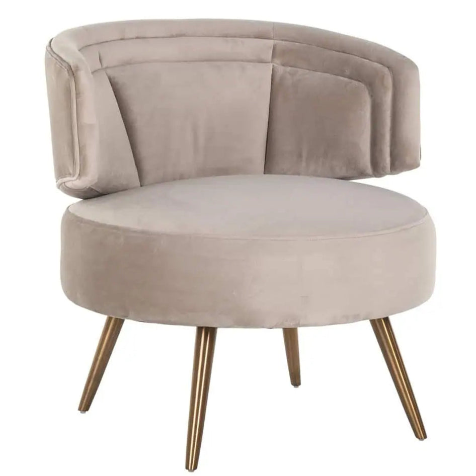 Krēsls Hazel Richmond Interiors 73/71/73 cm khaki velvet - N1 Home