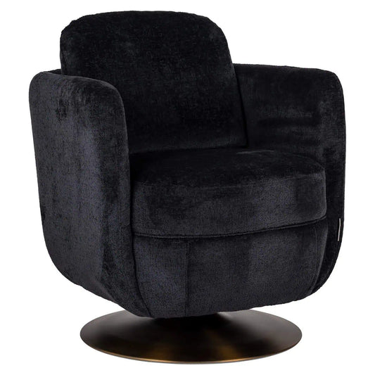Krēsls Turner Richmond Interiors 87/72/77 cm black chenille - N1 Home