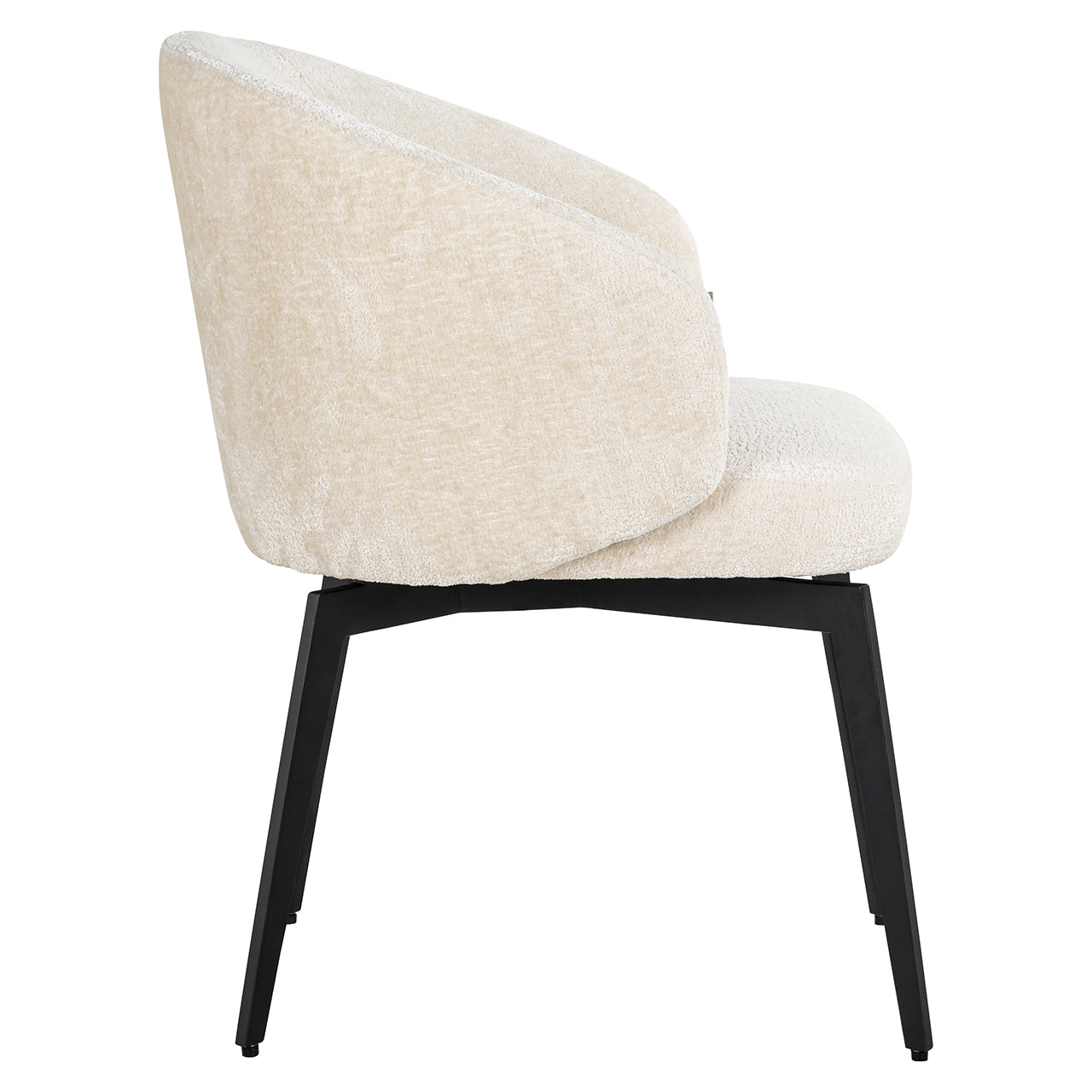 Krēsls Amphara Richmond Interiors 81/62/61 cm FR-Bergen 900 white chenille - N1 Home