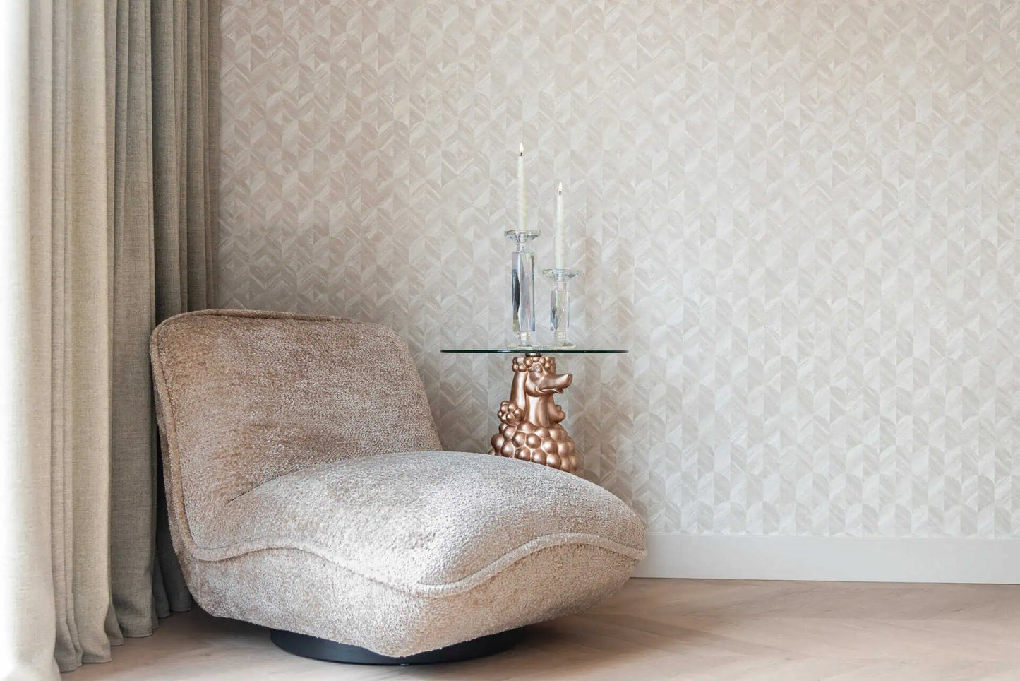 Krēsls Ophelia Richmond Interiors 72/77/91 cm sheep natural - N1 Home