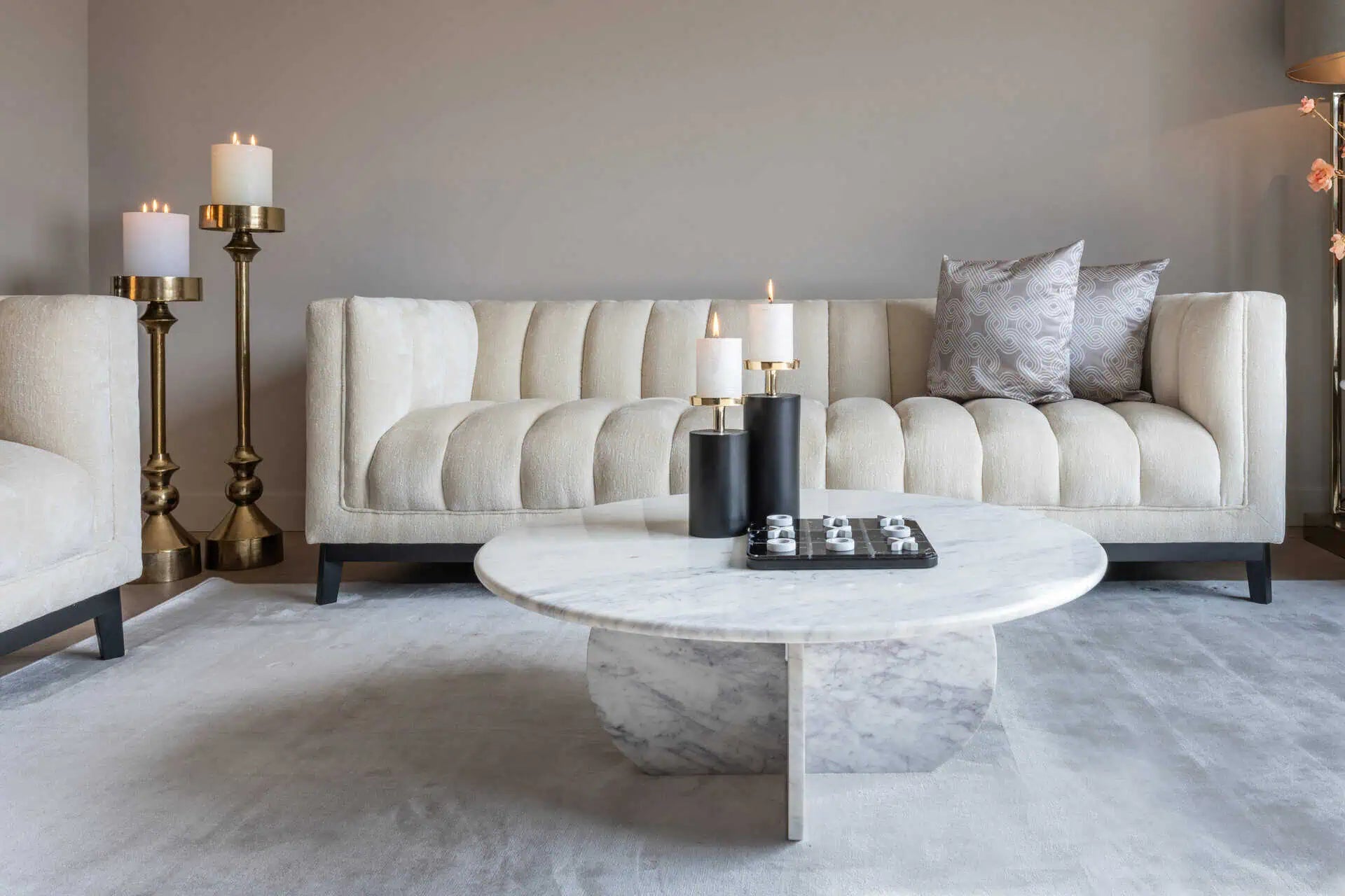 Svečturis Presley gold small Richmond Interiors 100/21/21 cm zelts - N1 Home