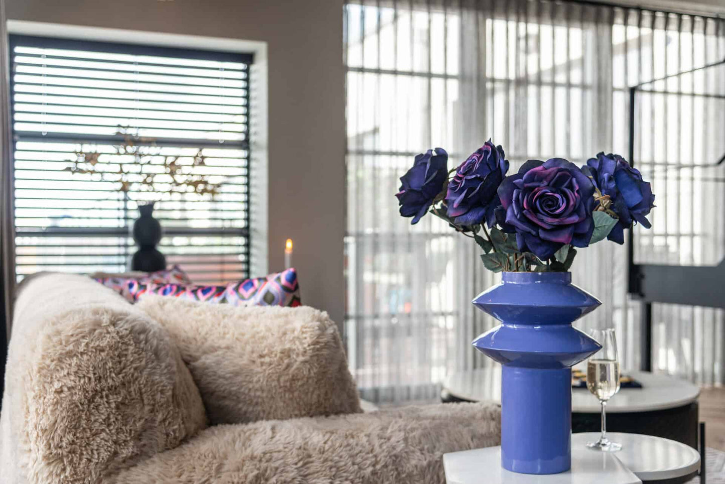 Vāze Cedar Richmond Interiors 22/22/33 cm purple