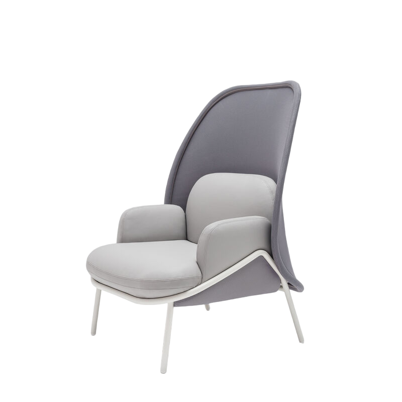 Krēsls Merd M 91/81/121 cm pelēks/dažādas polsterējuma krāsas - N1 Home