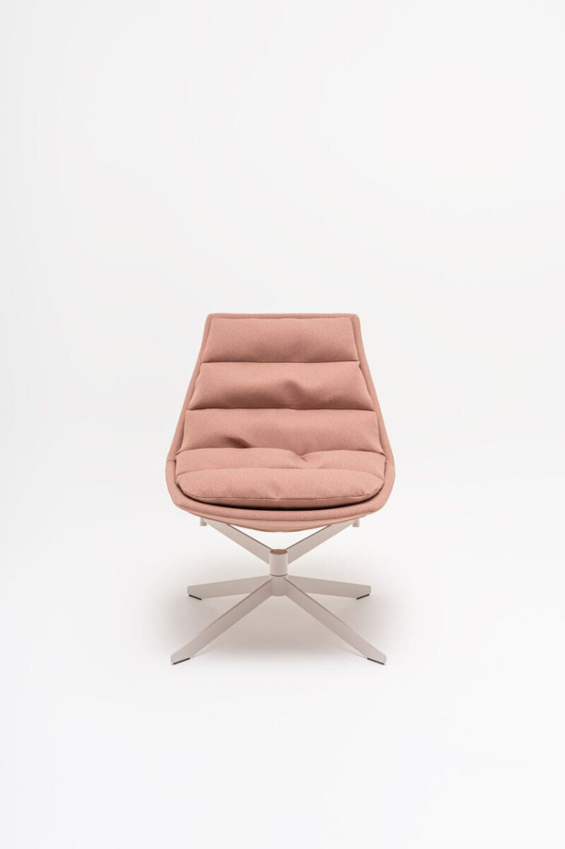 Krēsls Fafn 69/81/88 cm rozā/dažādas polsterējuma krāsas - N1 Home