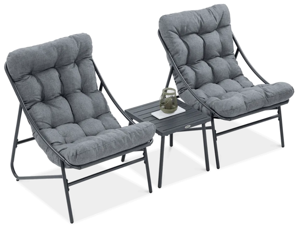 Dārza komplekts Caspi tumši pelēks - N1 Home