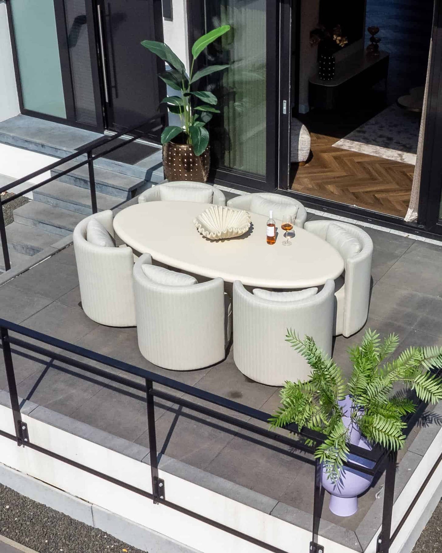 Āra ēdamgalds Urban Bloom Richmond Interiors 220/78/113 cm sandstone