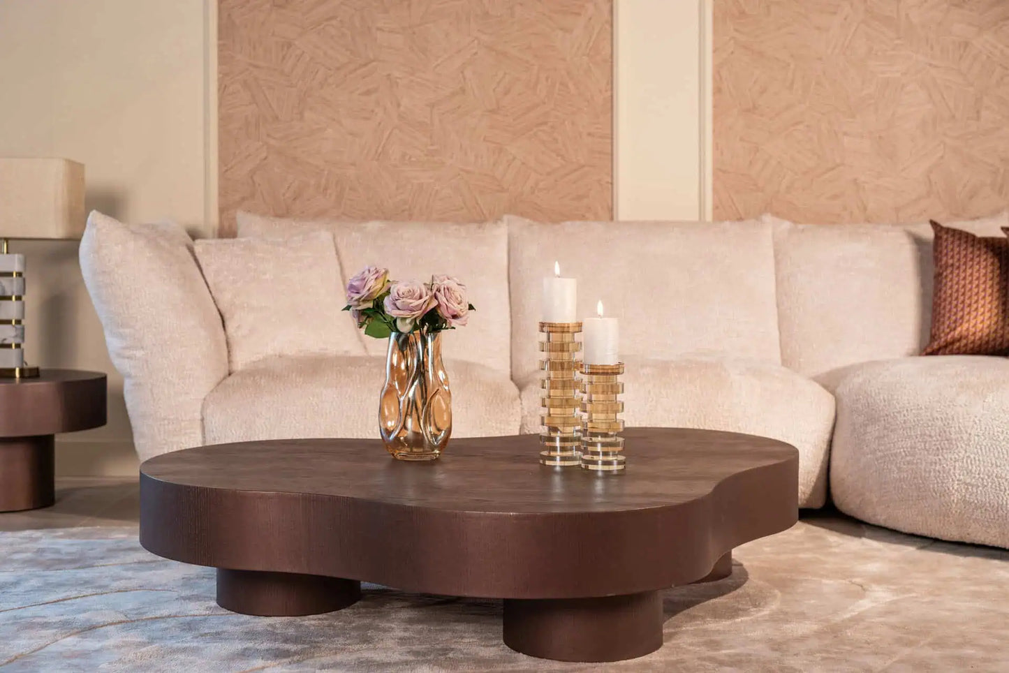 Kafijas galds Bogor bronze (Set of 2) Richmond Interiors 30/142/103 cm bronza - N1 Home