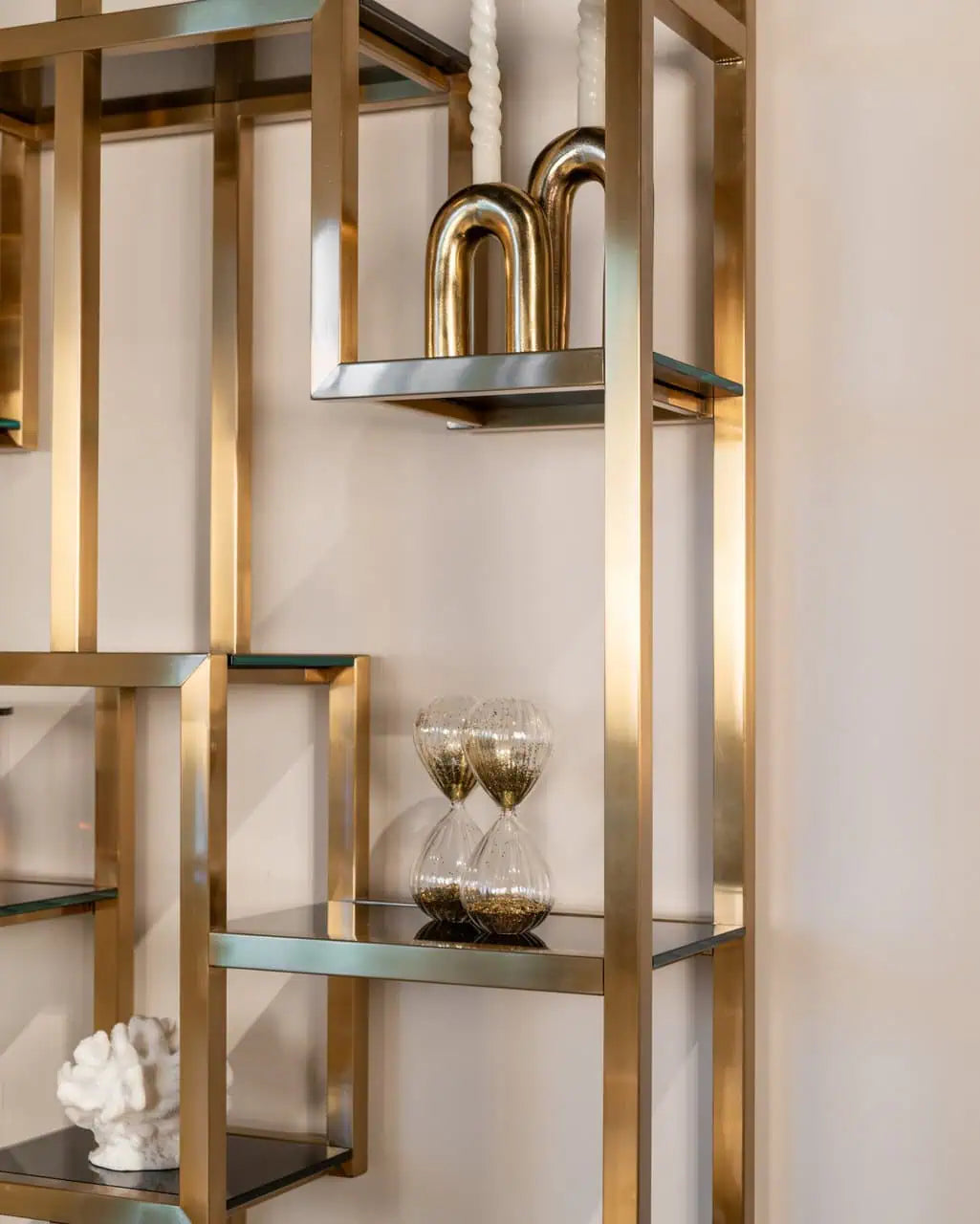 Svečturis Rowin gold large Richmond Interiors 20/12/7 cm zelts - N1 Home