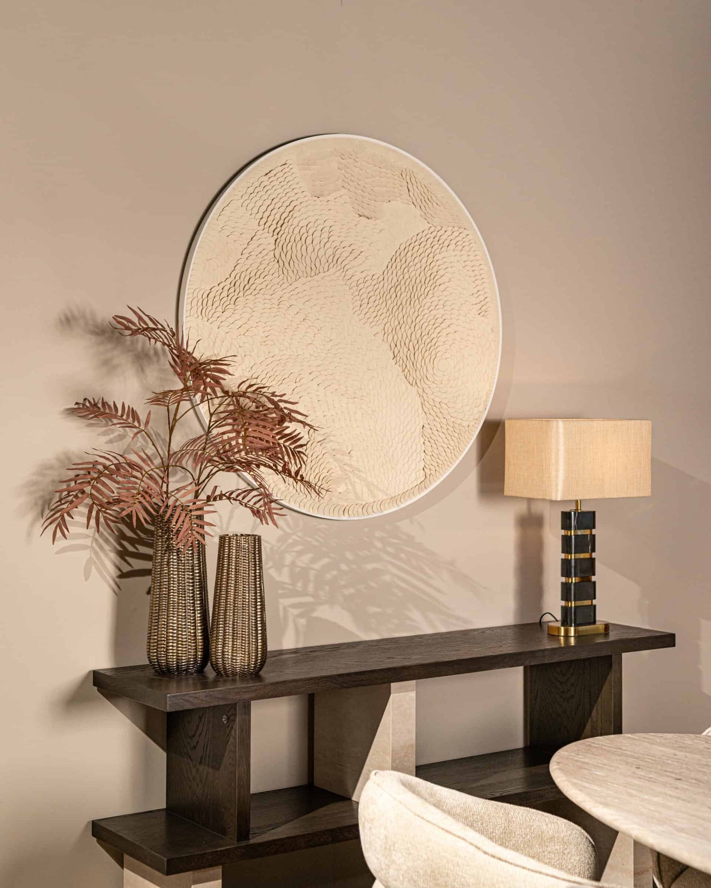 Sienas māksla Flow Richmond Interiors 3,5/110/110 cm balts