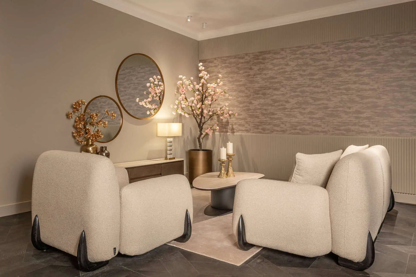 Kafijas galds Ritz beige Richmond Interiors 38/140/75 cm bēšš - N1 Home