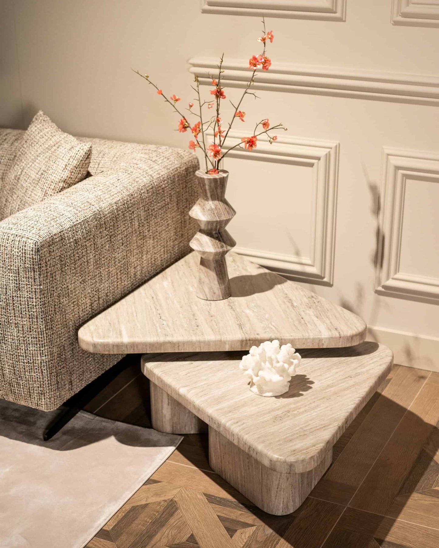 Kafijas galds Dwayne (Set of2) Richmond Interiors 38/75/83 cm sand - N1 Home