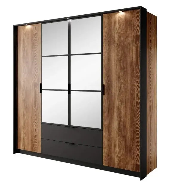 Skapis Milts 223/210/59 cm kastaņkrāsas/antracīts - N1 Home