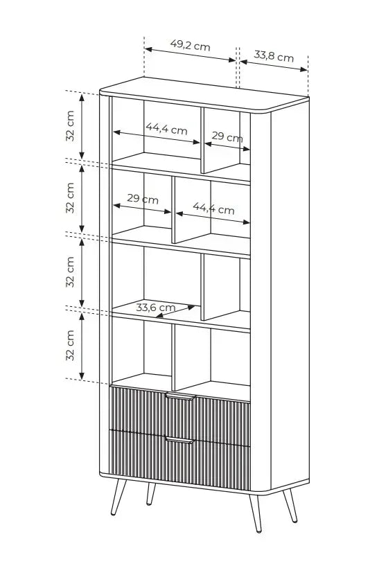 Skapis Lanti 88/193/38 cm bēšš - N1 Home