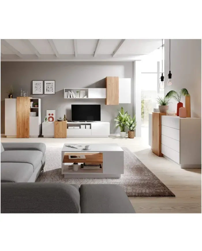 Komplekts 3Dot 220/53/45 cm balts/ozols - N1 Home