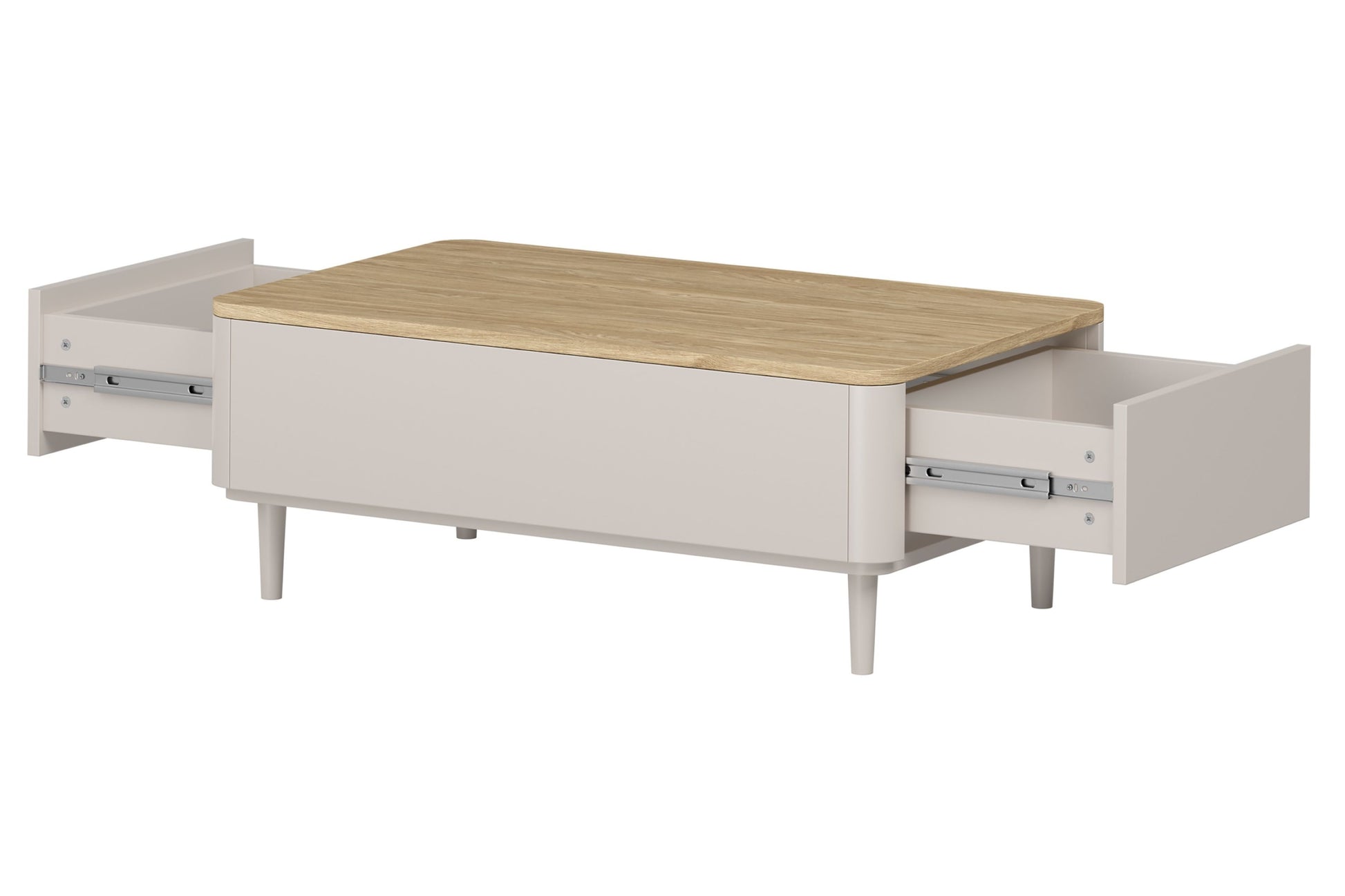 Kafijas galds 100/38/60 cm Kašmirs / Eļļots ozols - N1 Home