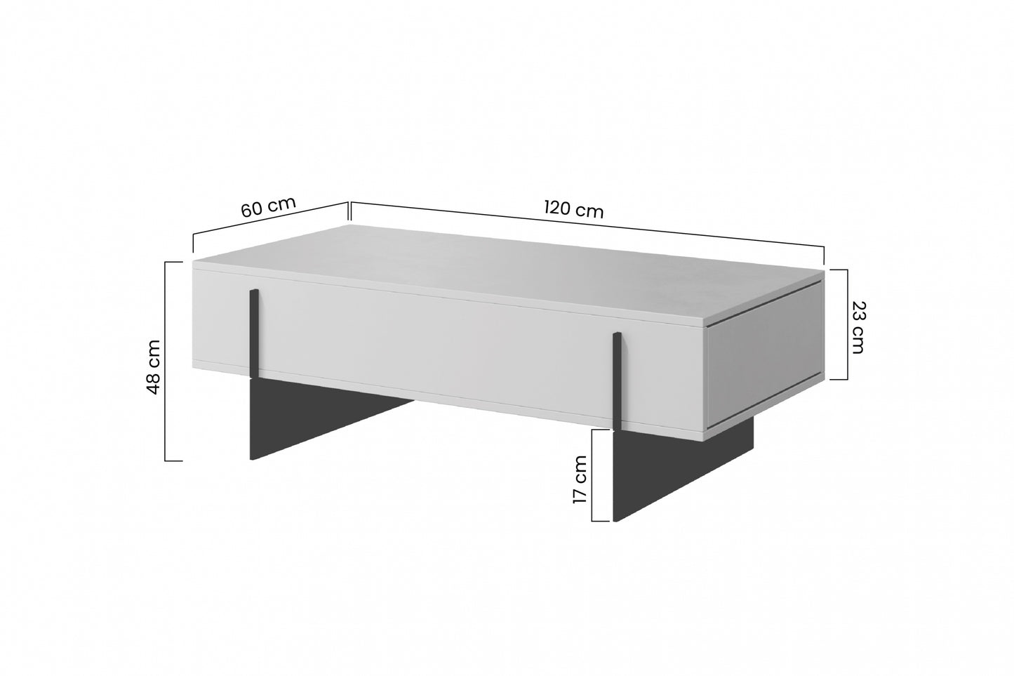 Kafijas galds Lare 120/48/60 cm ogles - N1 Home