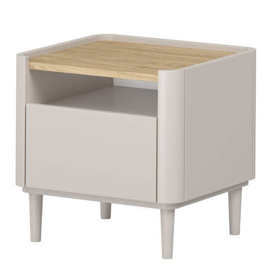 Naktsskapītis Elva 48/48/48 cm Kašmirs / Eļļots ozols - N1 Home