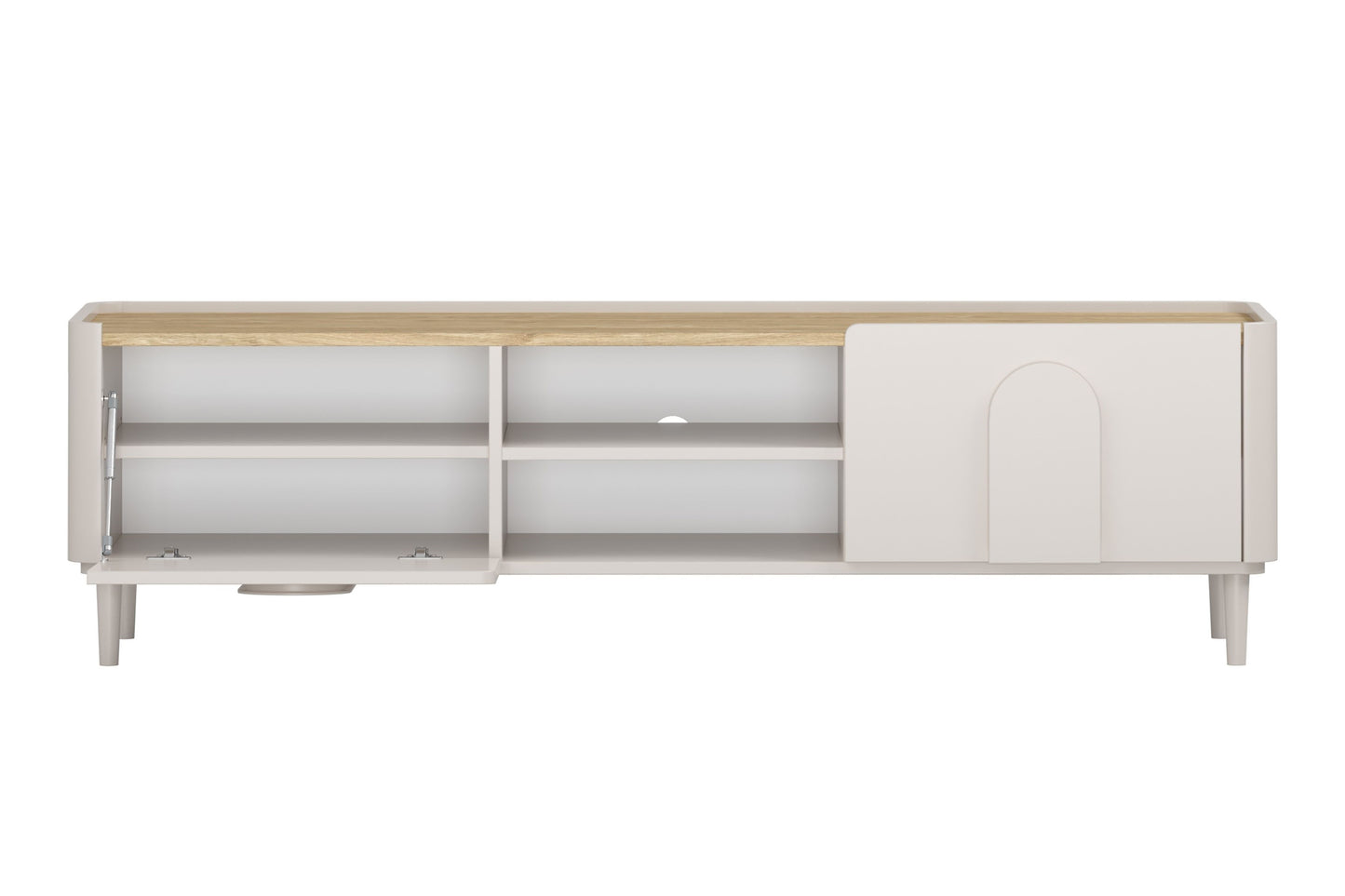 TV skapis Amil 170/48/48 cm kašmirs/eļļots ozols - N1 Home