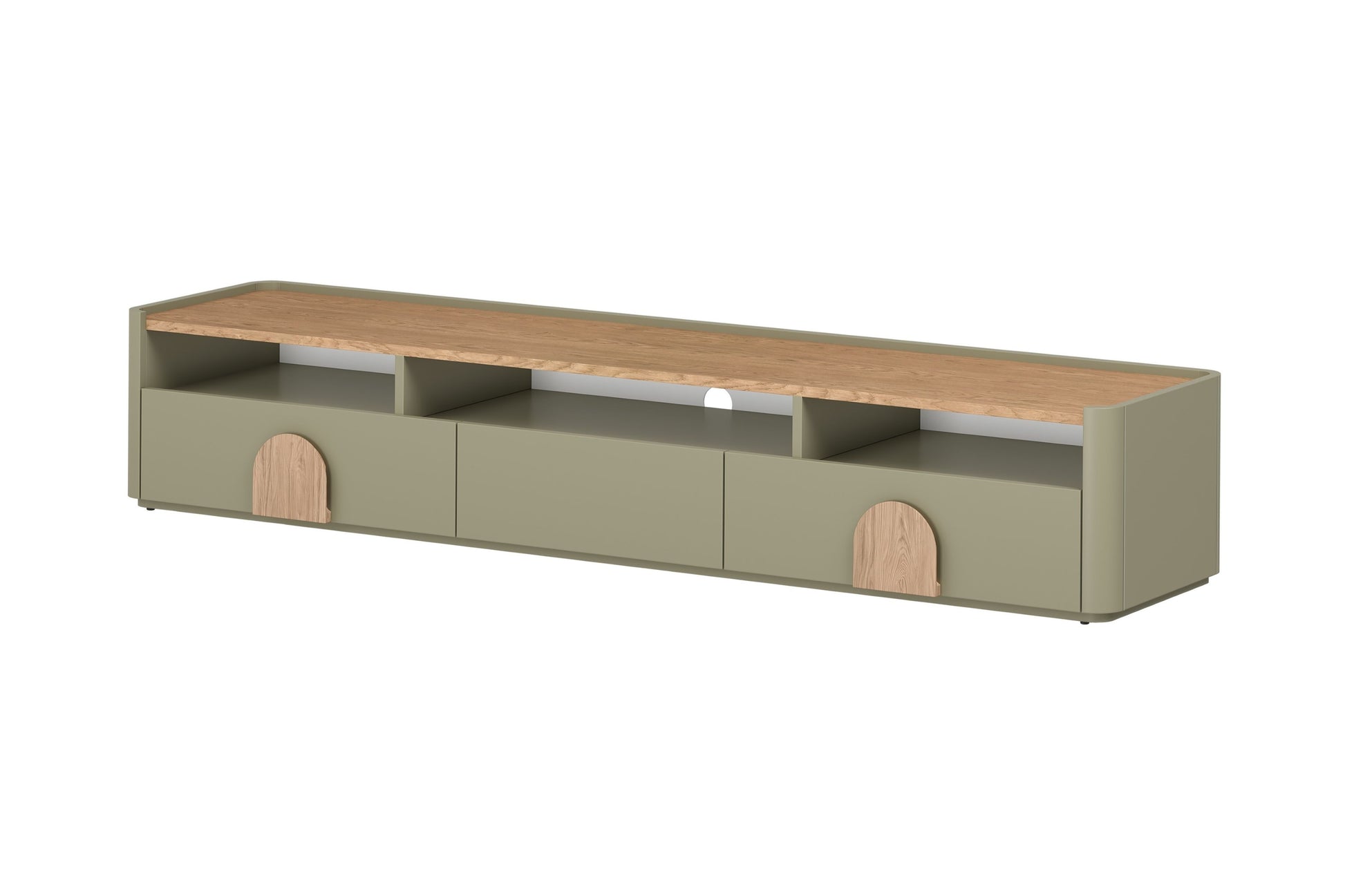 TV skapis Amil 200/35.5/48 cm Eikalipts / Baltijas kāpu ozols / Dabīgais ozols - N1 Home