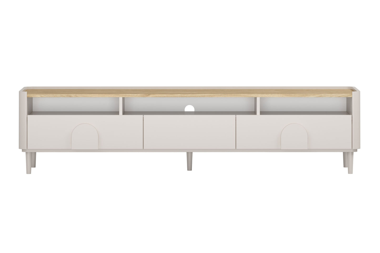 TV skapis Amil 200/48/48 cm Kašmirs / Eļļots ozols - N1 Home