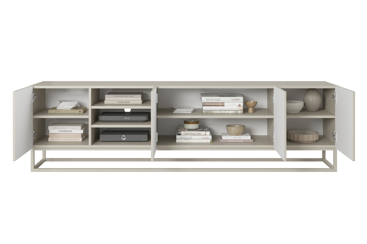 OSLO RTV kumode uz metāla kājām 200/56/40 kašmirs/kašmirs - N1 Home