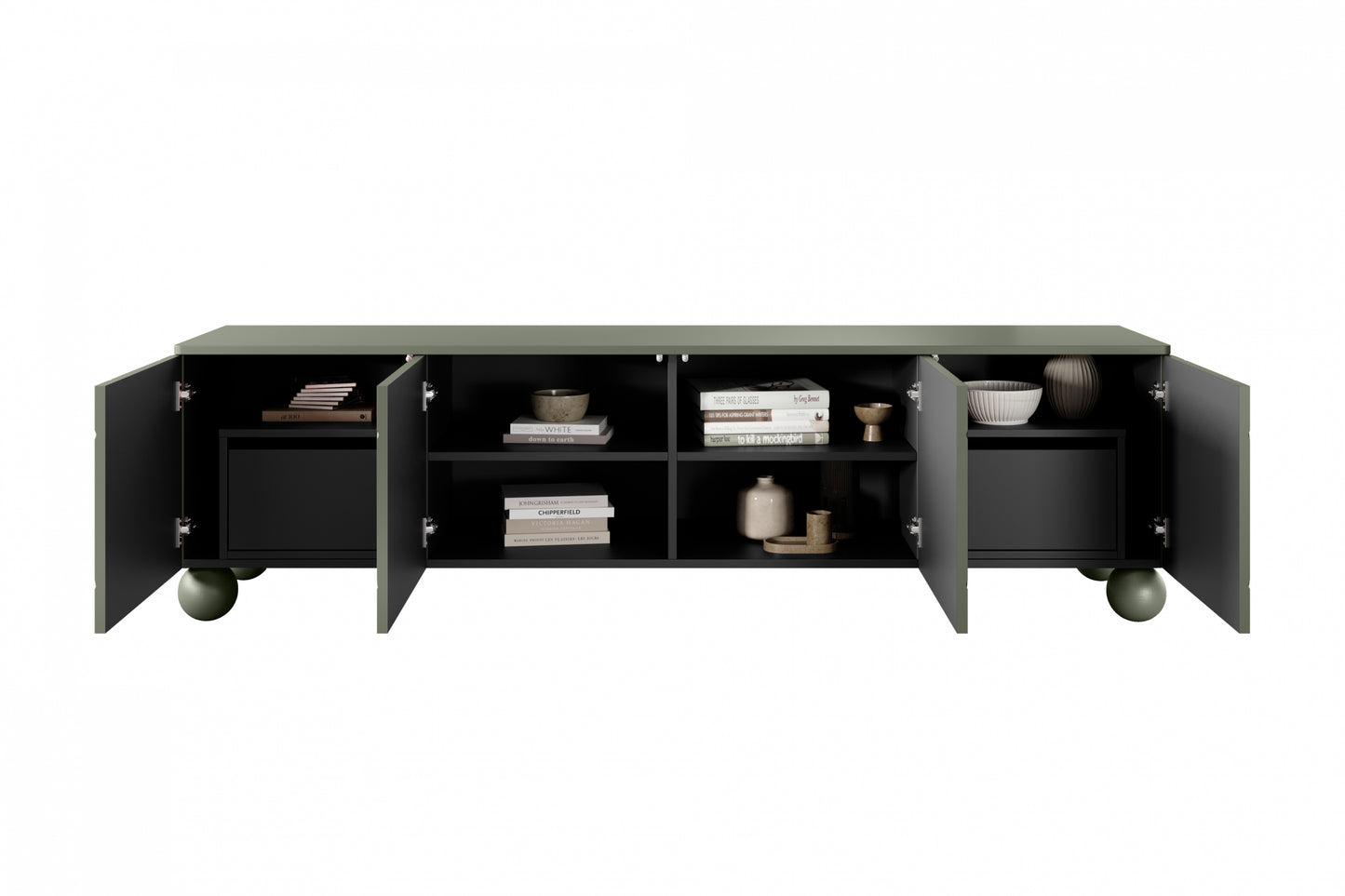 Kumode RTV BARI II ar atvilktnes  200/57/45 olives - N1 Home