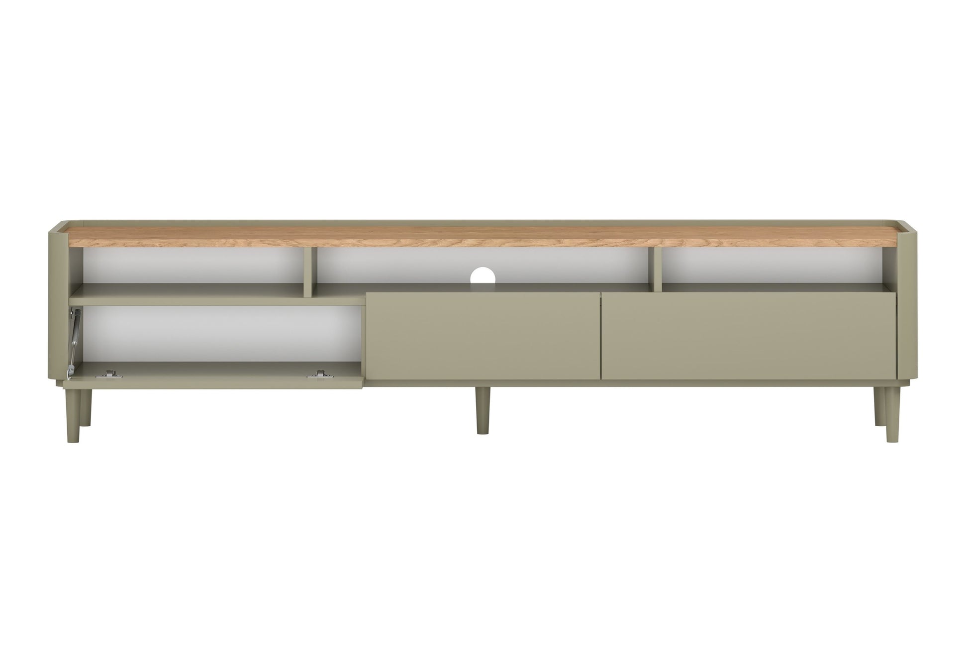 TV skapis Elva 200/48/48 cm Eikalipts / Baltijas kāpu ozols - N1 Home