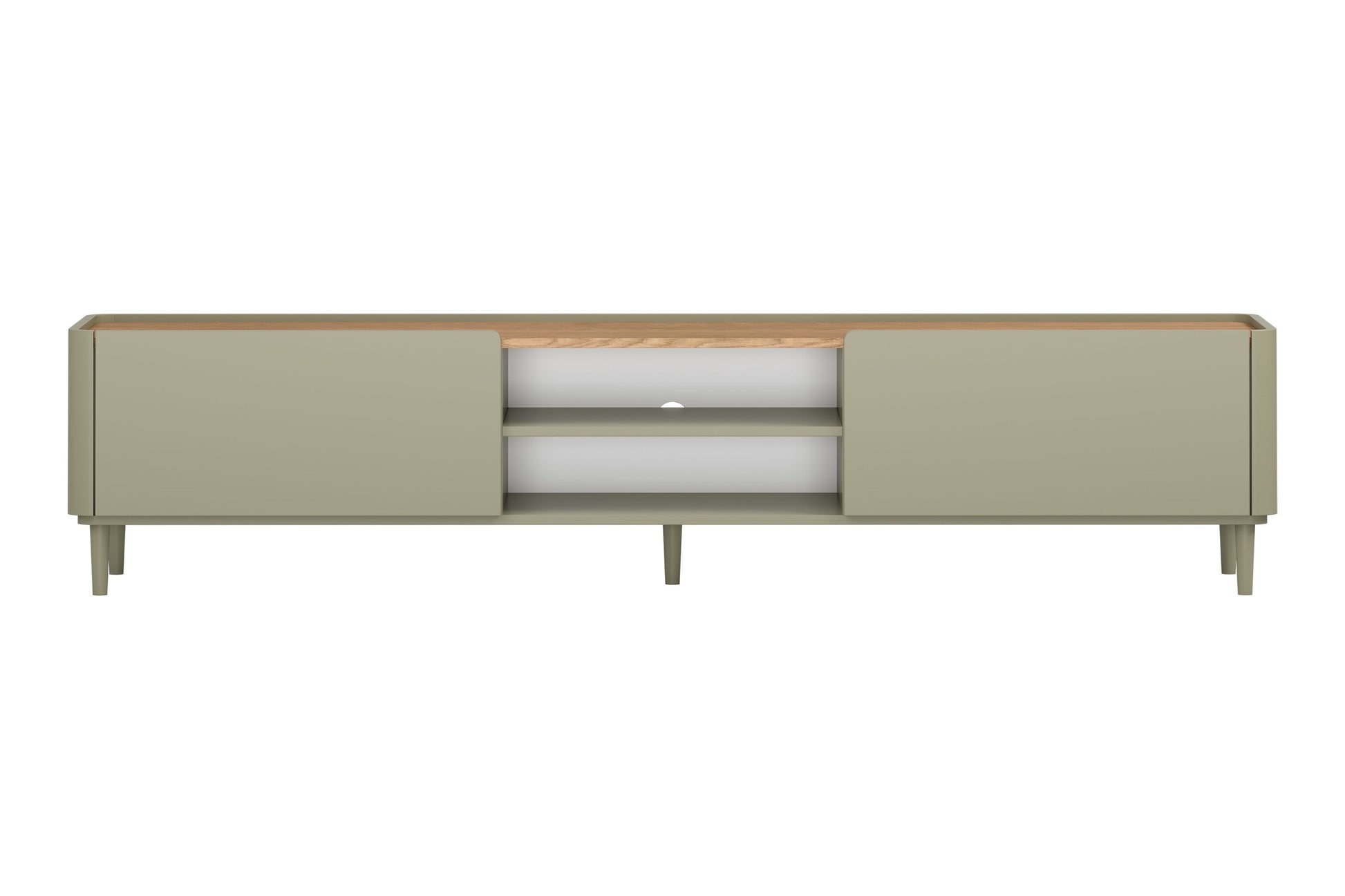 TV skapis Elva 220/48/48 cm Eikalipts / Baltijas kāpu ozols - N1 Home