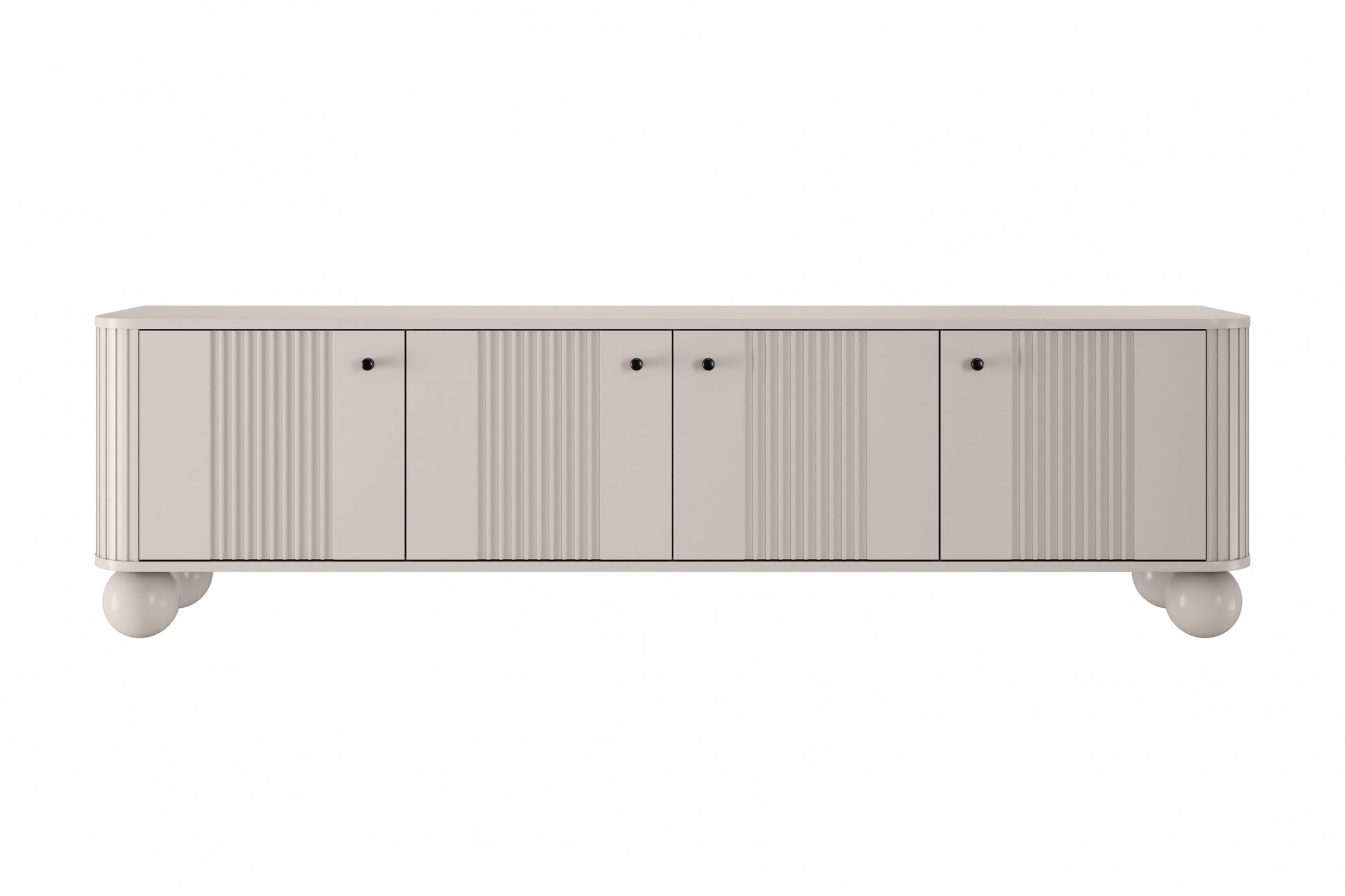 TV skapis Vespa 187/48/38 cm kašmirs/melns - N1 Home