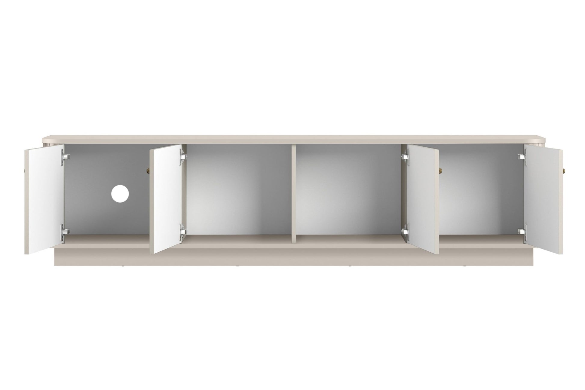 TV skapis Vespa 187/43/38 cm kašmirs/zelts - N1 Home