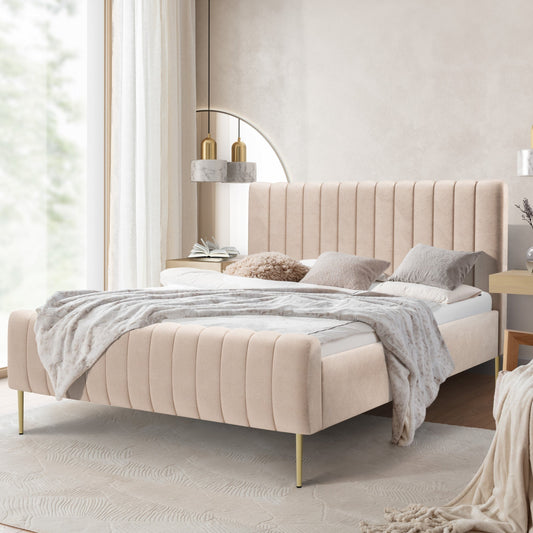 Gulta Austin zelta  kājas 120; 140; 160; 180/200 cm Salvador (SIC) 2 - N1 Home