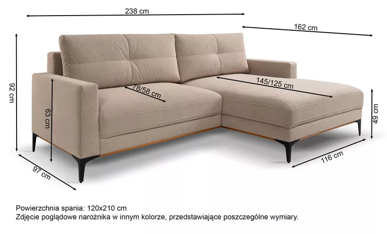 DASSINO L-formas stūra dīvāns ar gulēšanas funkciju ar glabātuvi, balts hidrofobs šenils, kreisa/laba puse