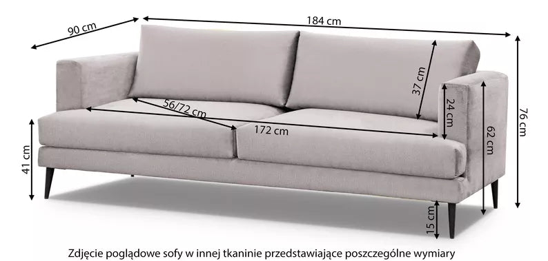 DAGATE Divvietīgs dīvāns, olīvu samts - N1 Home