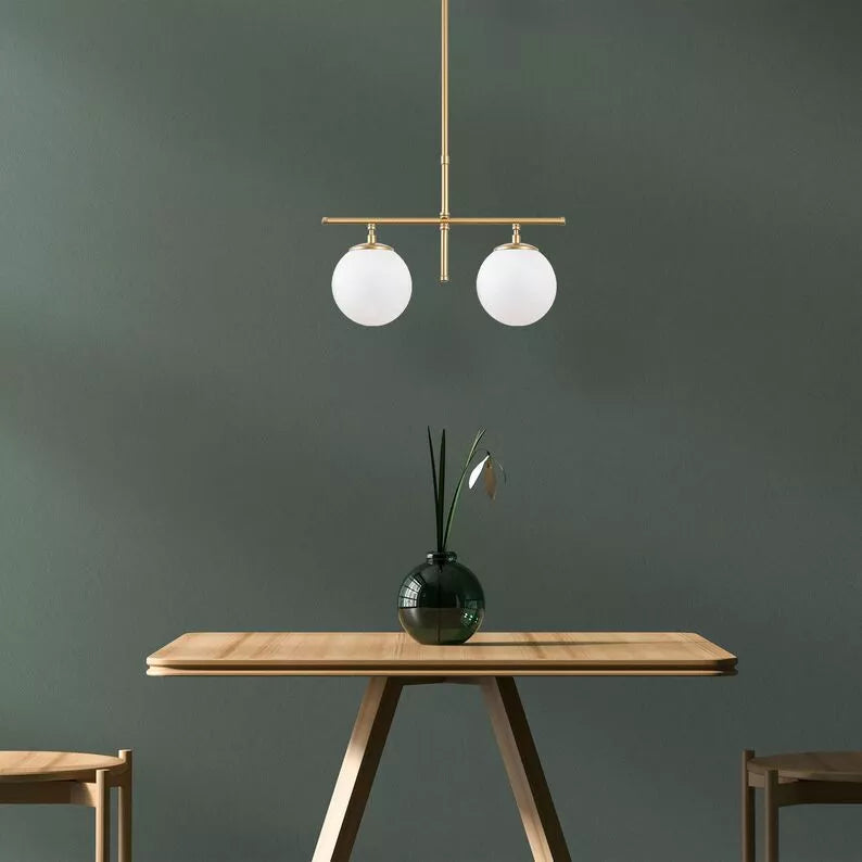 CESBLUN Zelta piekaramā lampa ar baltiem toņiem - N1 Home