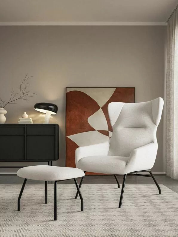 PETSU Atpūtas krēsls, krēmkrāsas šenila - N1 Home