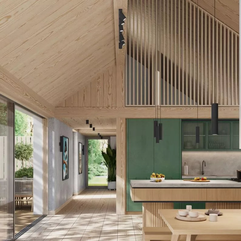 BONKAR x3 melna piekārta lampa uz apaļas griestu oderes - N1 Home